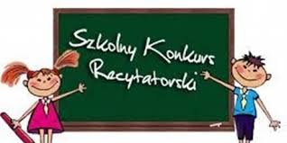 Szkolny konkurs recytatorski