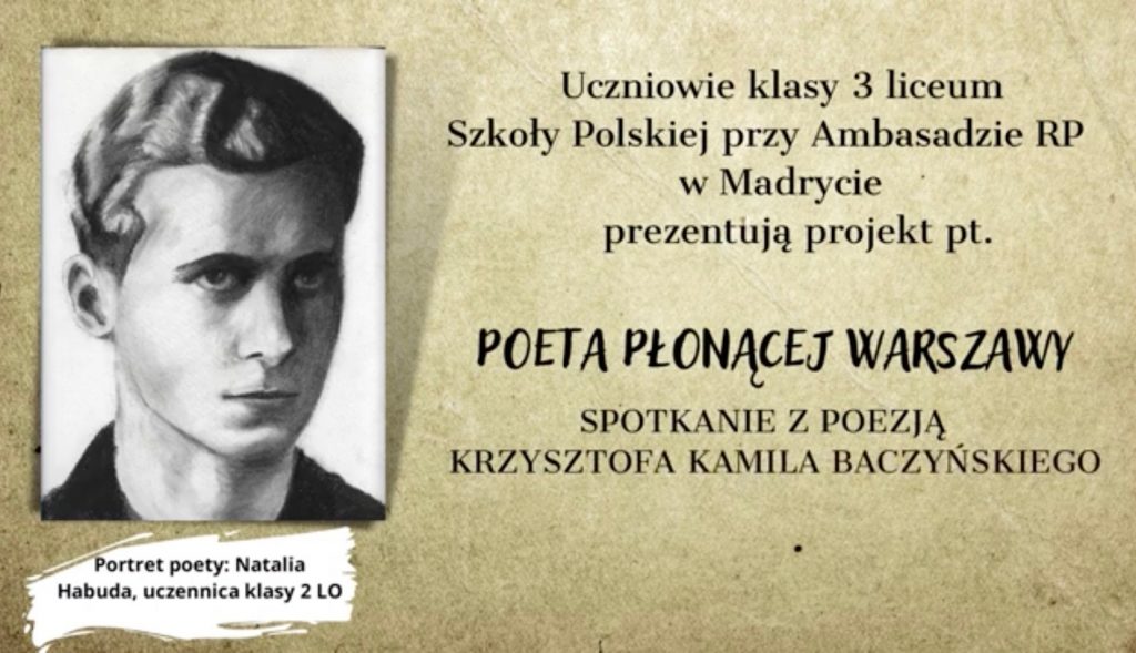Poeta płonącej Warszawy. Spotkanie z poezją Krzysztofa Kamila Baczyńskiego