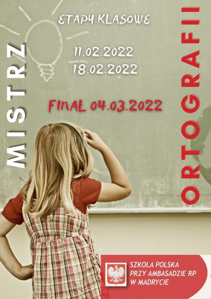 Szkolny konkurs ,,Mistrz ortografii 2022″