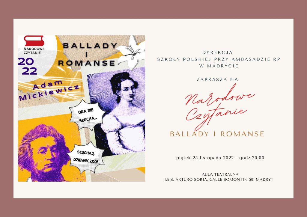 Narodowe Czytanie w Madrycie -,,Miej serce i patrzaj w serce” 