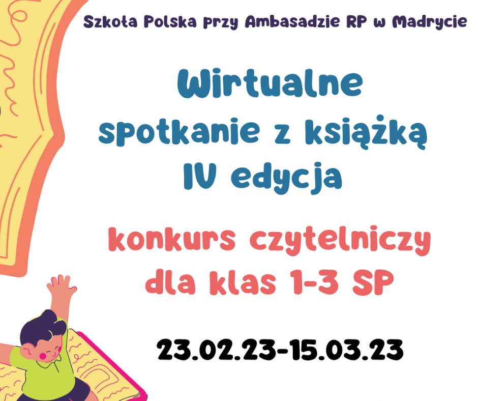 Wirtualne spotkanie z książką czyli szkolny konkurs pięknego czytania
