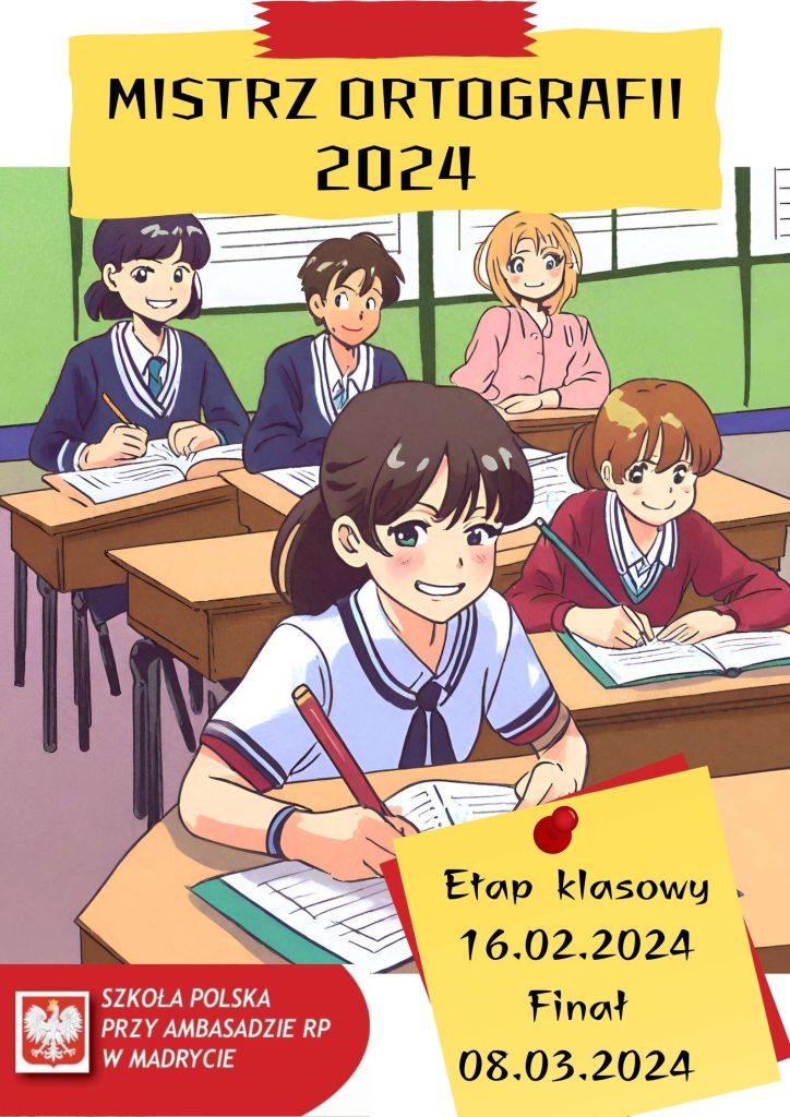 Szkolny konkurs ,,Mistrz ortografii”