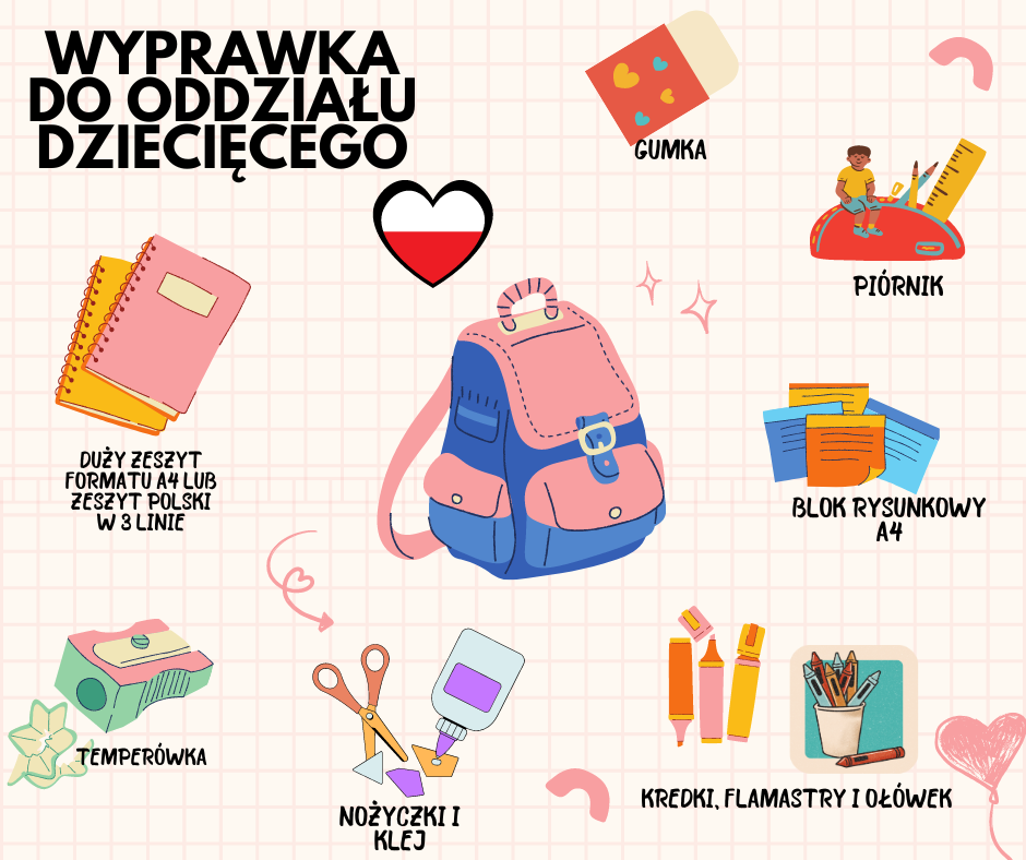 Co należy przygotować dla dzieci z Oddziałów Dziecięcych